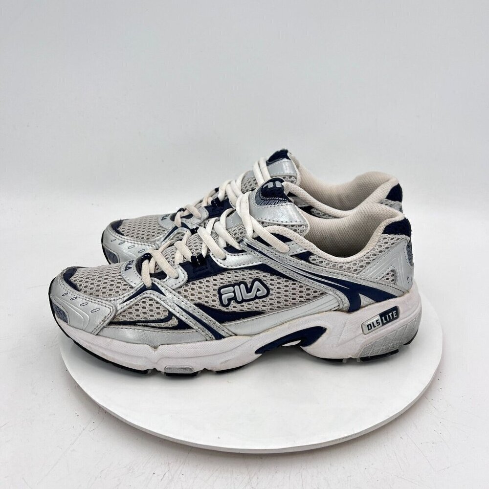 Fila DLS Lite Tytaneum Men Size 8.5 1SR090LZ-062 Silver Grey Black Training Shoe